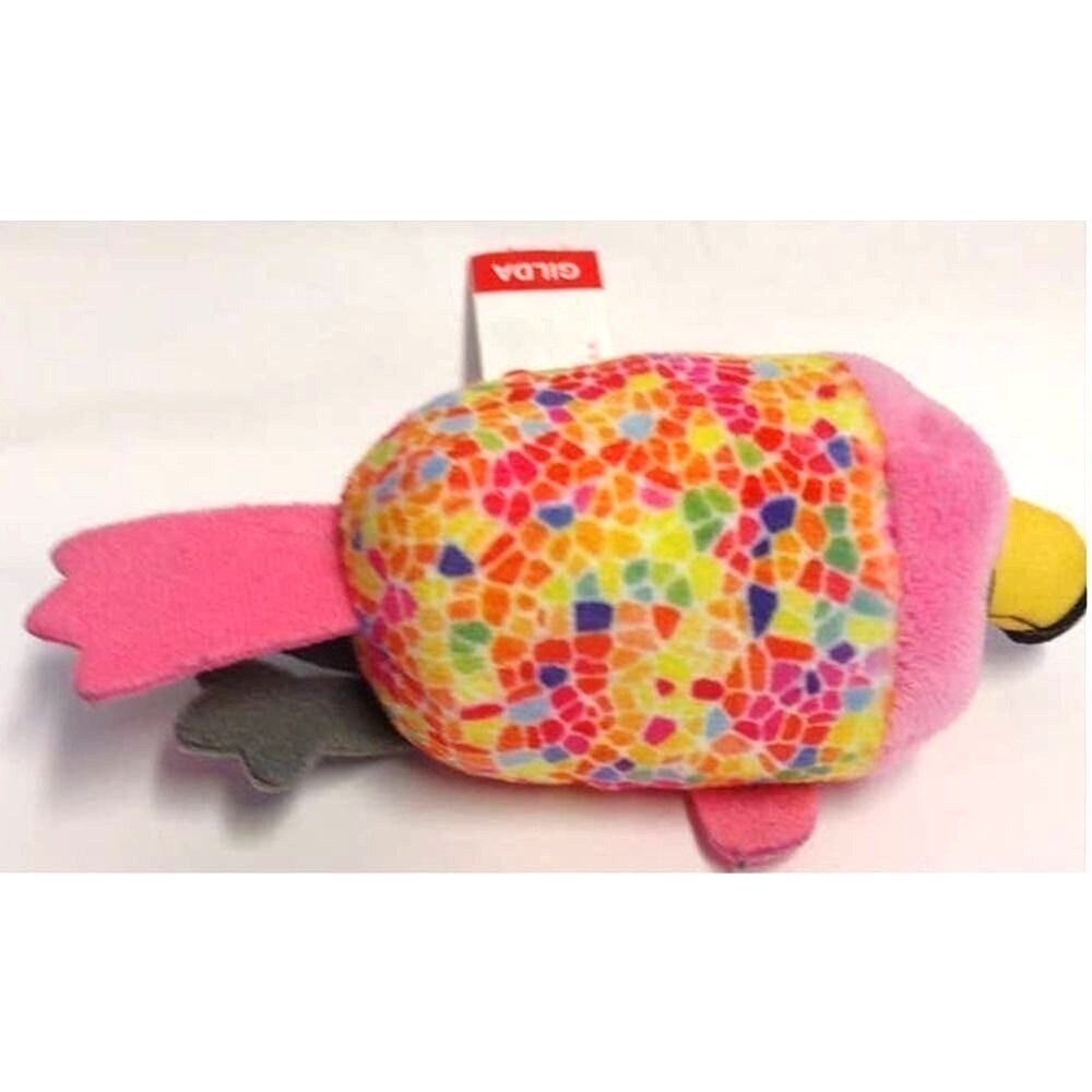 Ty Gilda Flamingo Toucan Teenie Ty Bird Plush 3" Pink McDonalds Happy Meal Toy - Picture 4 of 5
